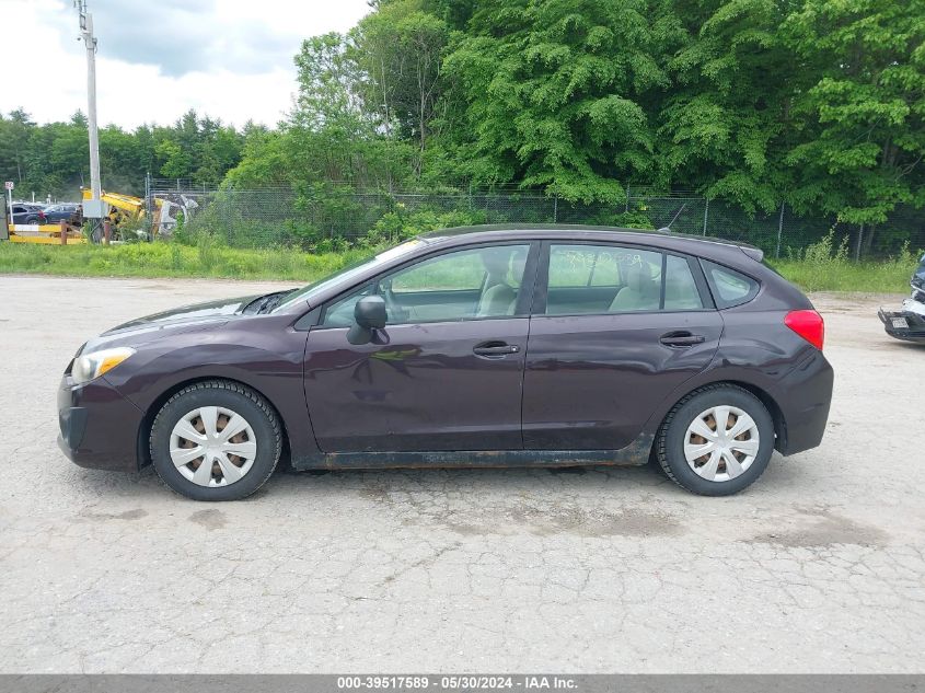 2012 Subaru Impreza 2.0I VIN: JF1GPAA6XCH205517 Lot: 39517589