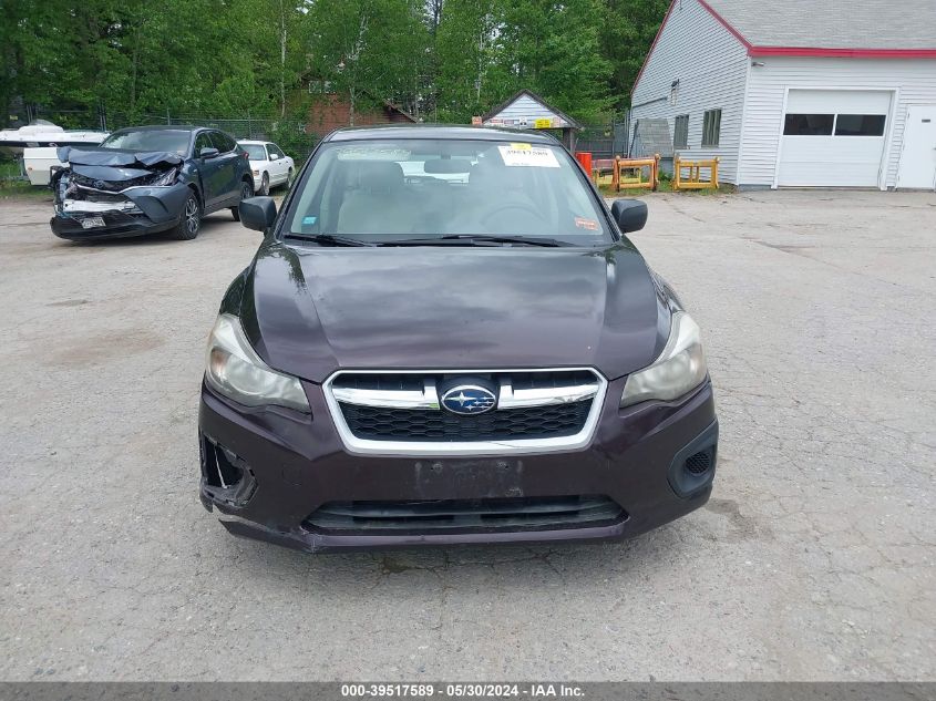 2012 Subaru Impreza 2.0I VIN: JF1GPAA6XCH205517 Lot: 39517589