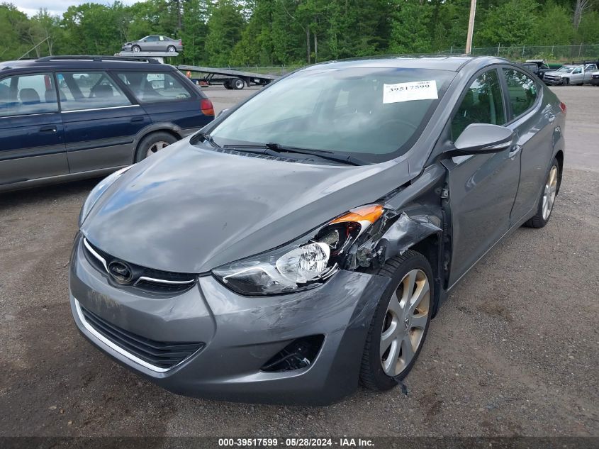 2013 Hyundai Elantra Limited VIN: 5NPDH4AE7DH284487 Lot: 39517599