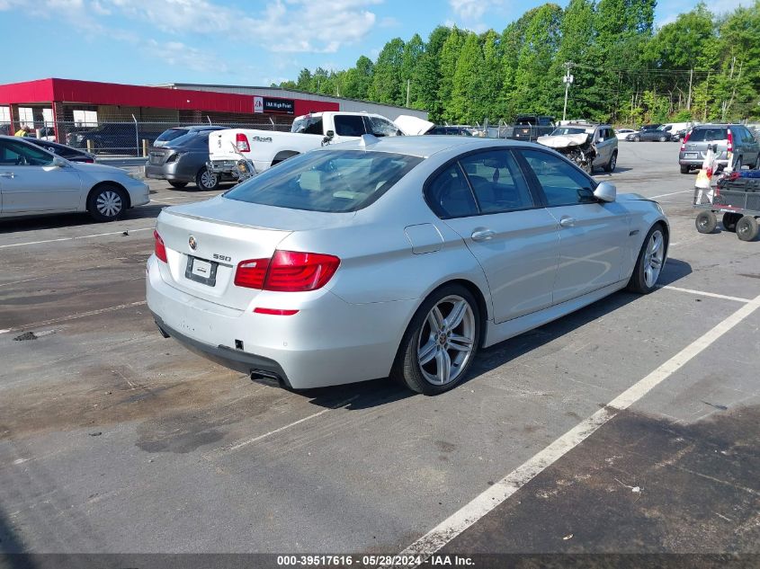 2011 BMW 550I VIN: WBAFR9C52BC757279 Lot: 39517616