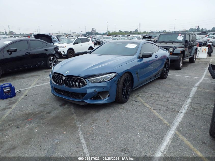 2019 BMW M850I VIN: WBABC4C59KBU95723 Lot: 39517623