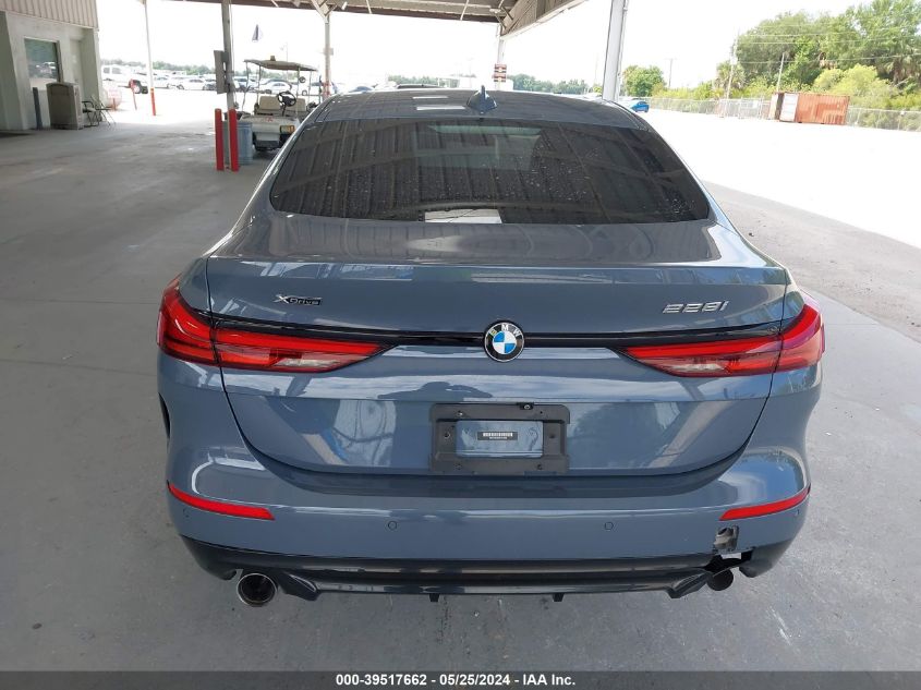 2021 BMW 228I Gran Coupe xDrive VIN: WBA73AK08M7G54296 Lot: 39517662