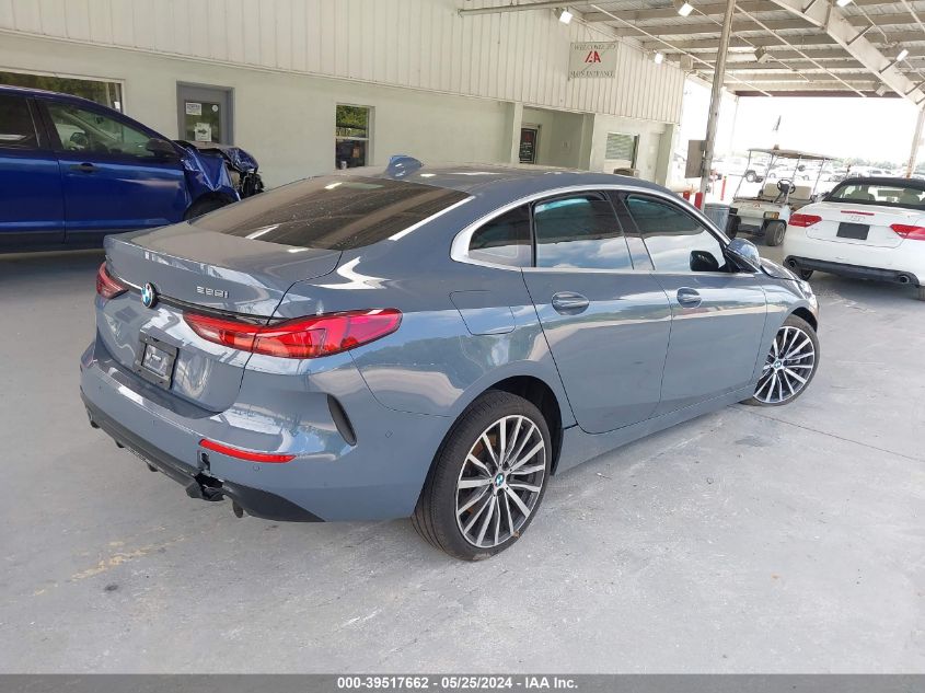 2021 BMW 228I Gran Coupe xDrive VIN: WBA73AK08M7G54296 Lot: 39517662