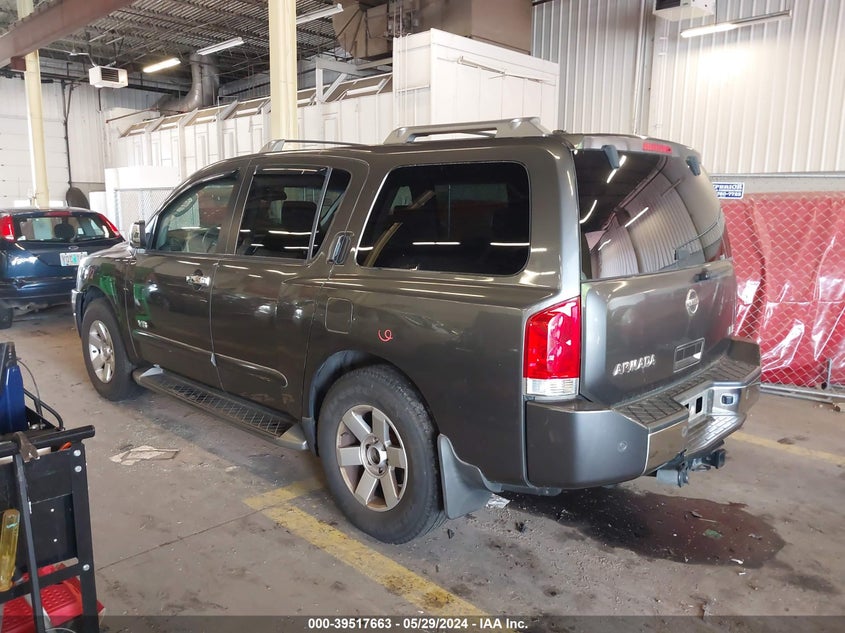 2005 Nissan Armada Le VIN: 5N1AA08B95N707384 Lot: 39517663