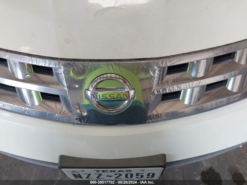 2004 Nissan Murano Se VIN: JN8AZ08W74W321737 Lot: 39517702