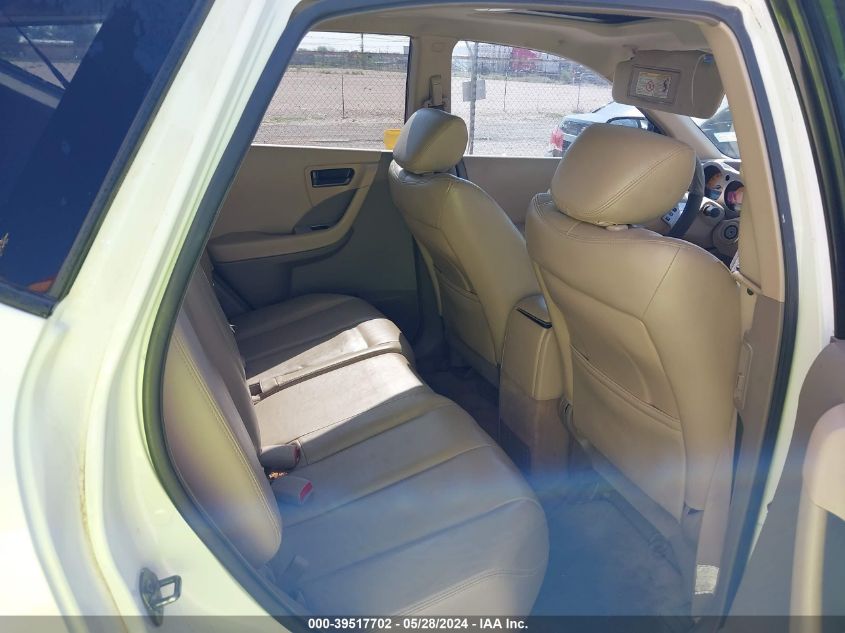 2004 Nissan Murano Se VIN: JN8AZ08W74W321737 Lot: 39517702