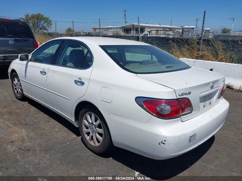 2003 Lexus Es 300 VIN: JTHBF30G736002060 Lot: 39517750