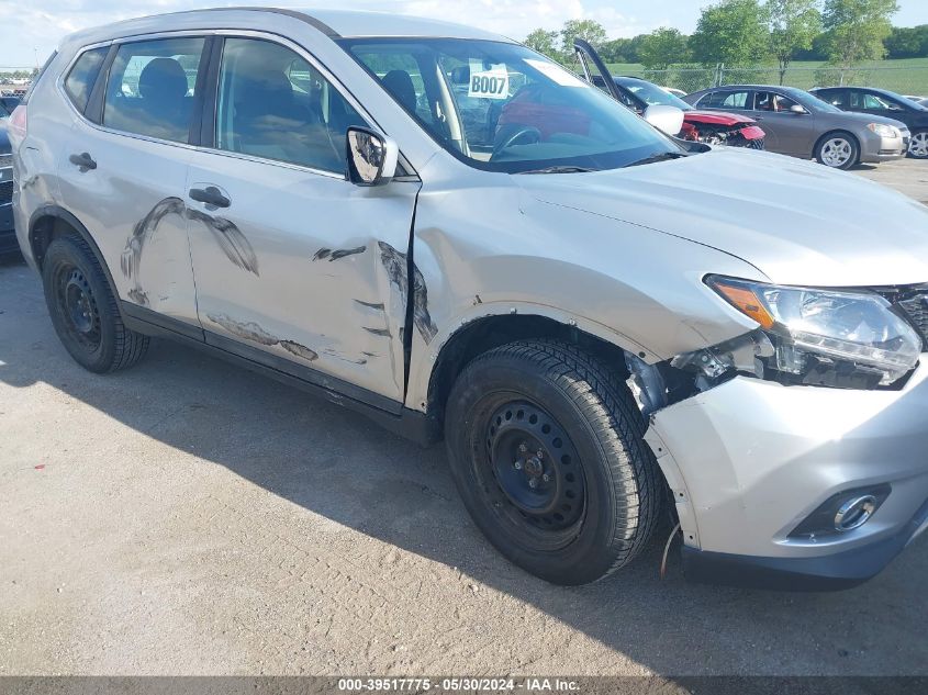 2016 Nissan Rogue S/Sl/Sv VIN: 5N1AT2MV0GC736664 Lot: 39517775