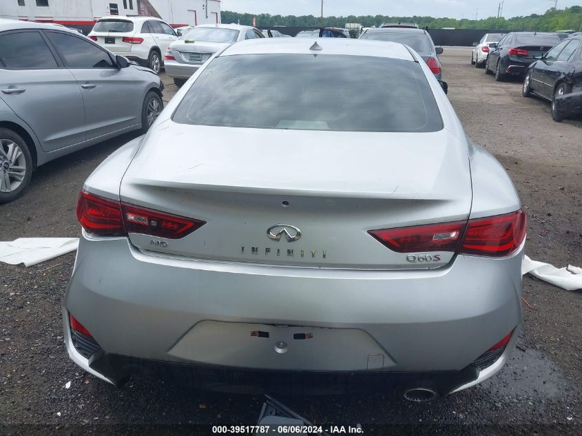 JN1FV7EL3KM440493 2019 Infiniti Q60 3.0T Red Sport 400