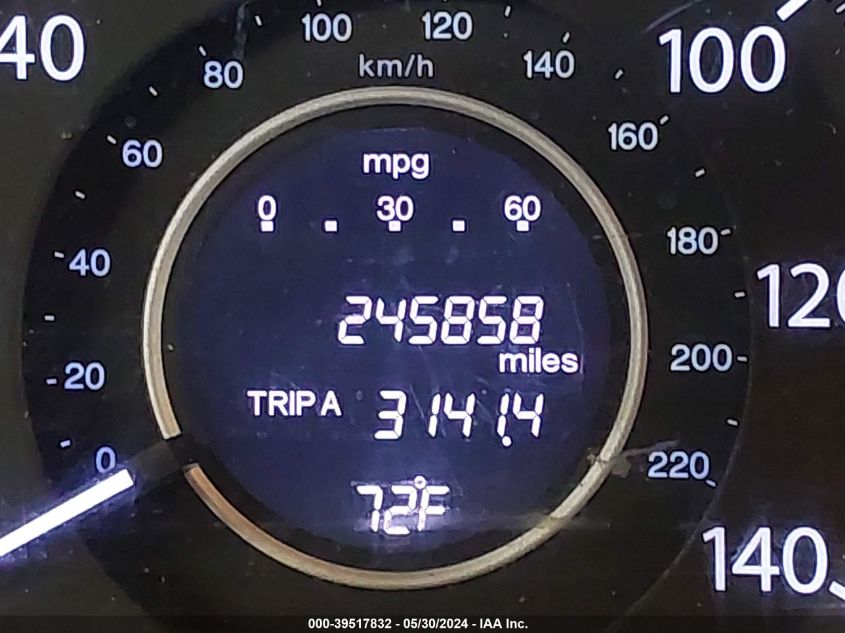 2013 Honda Cr-V Ex-L VIN: 5J6RM4H75DL001986 Lot: 39517832