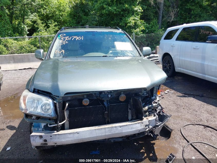 2007 Toyota Highlander Hybrid Limited V6 VIN: JTEHW21A270038632 Lot: 39517901