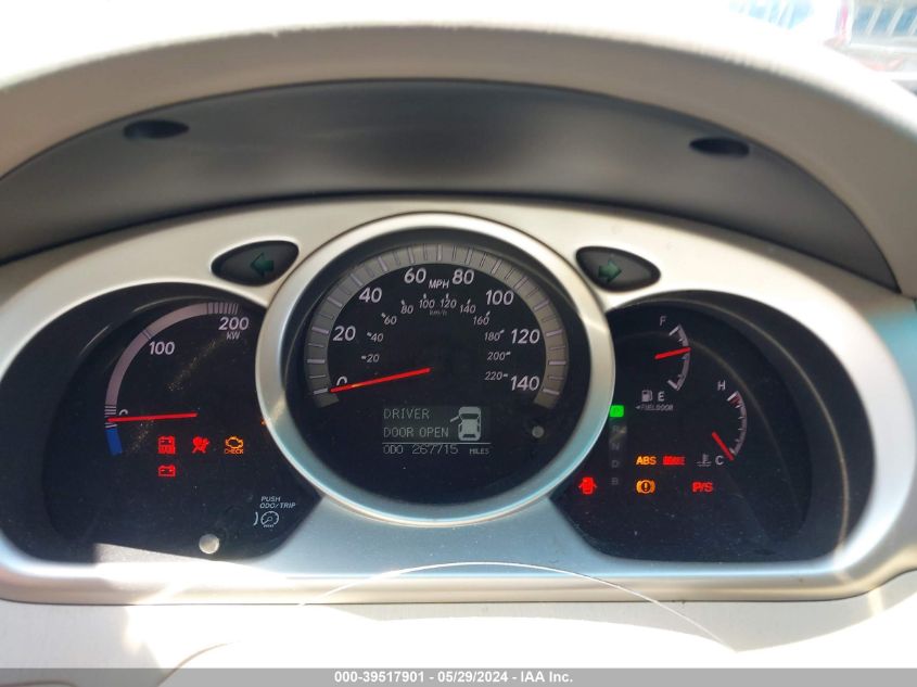 2007 Toyota Highlander Hybrid Limited V6 VIN: JTEHW21A270038632 Lot: 39517901