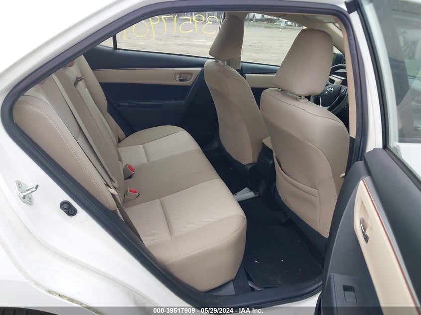 2015 Toyota Corolla Le VIN: 2T1BURHEXFC283586 Lot: 39517909