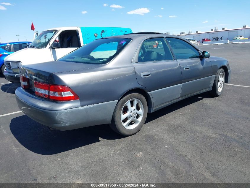 2000 Lexus Es 300 VIN: JT8BF28G0Y0276306 Lot: 39517958