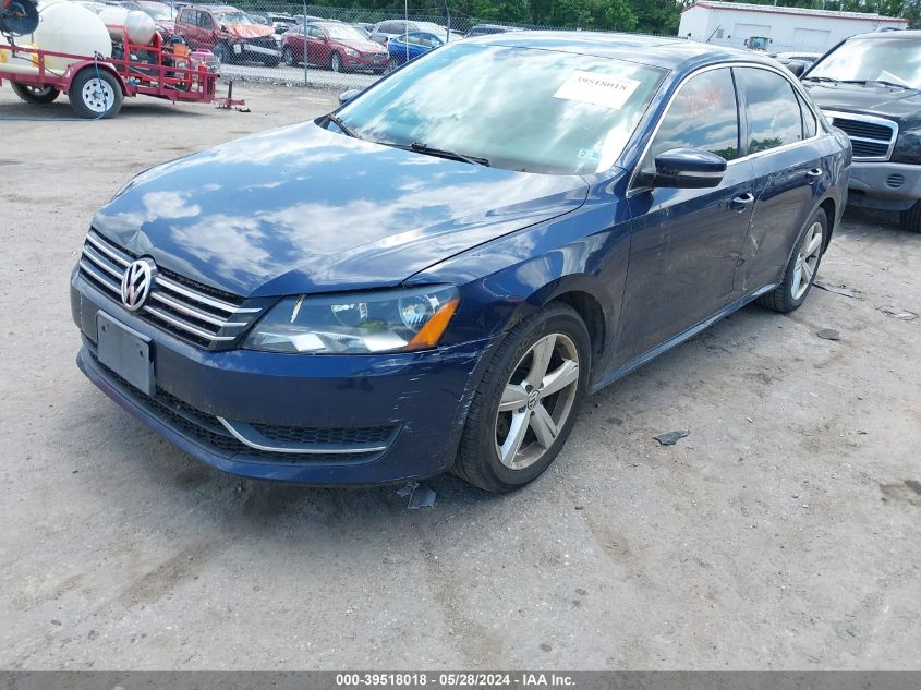 2013 Volkswagen Passat 2.5L Se VIN: 1VWBP7A33DC086024 Lot: 39518018