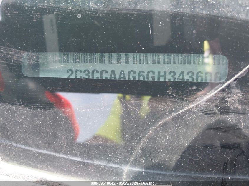 2016 Chrysler 300 Anniversary Edition VIN: 2C3CCAAG6GH343606 Lot: 39518042