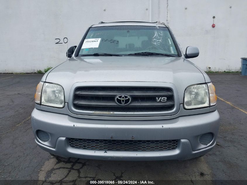 2001 Toyota Sequoia Sr5 V8 VIN: 5TDBT44A81S054705 Lot: 39518065