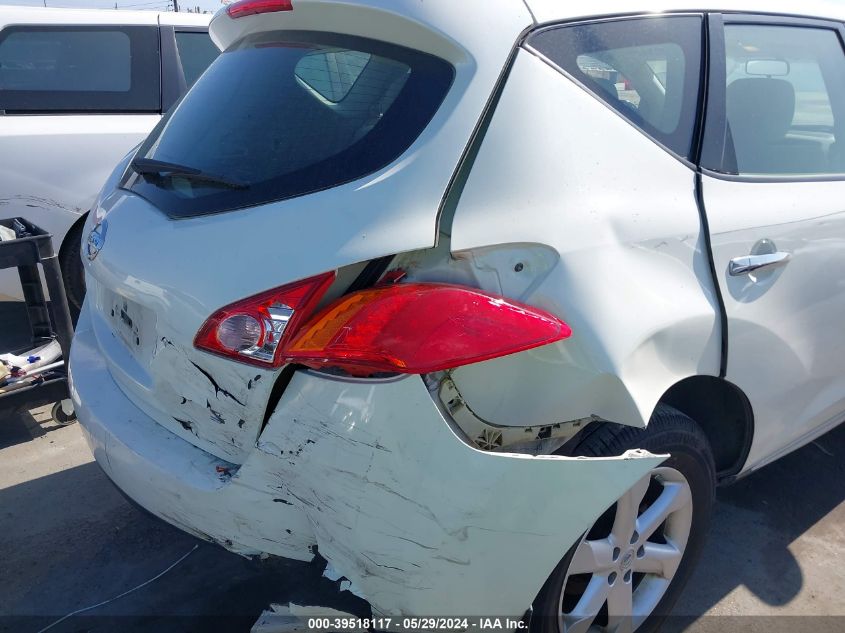 2009 Nissan Murano S VIN: JN8AZ18U39W011418 Lot: 39518117