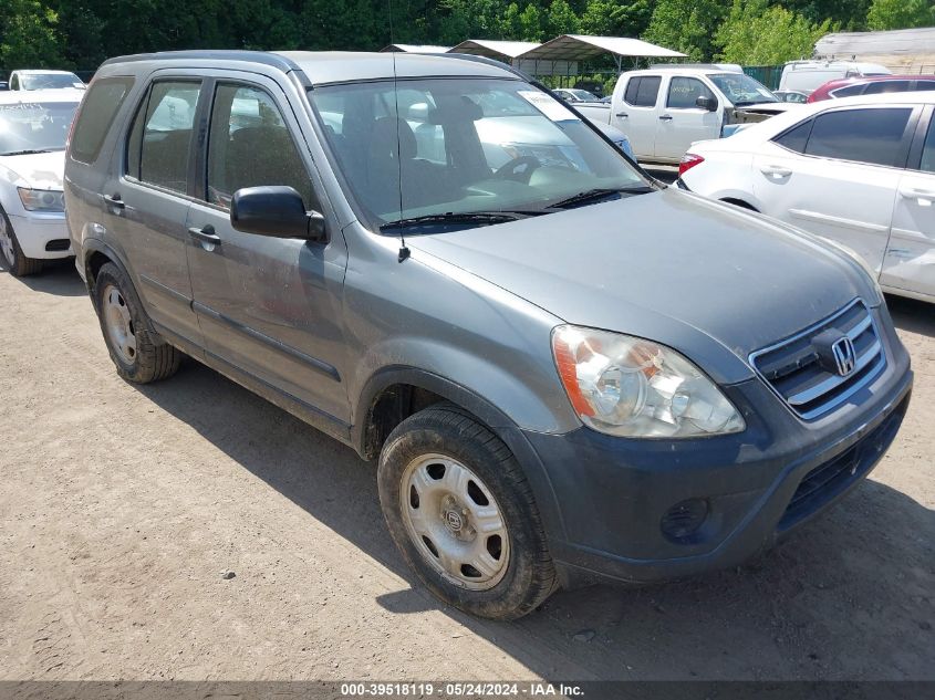 2005 Honda Cr-V Lx VIN: SHSRD78565U321238 Lot: 39518119