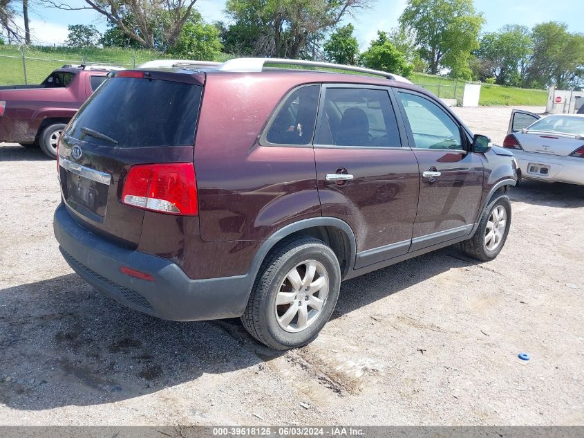 2011 Kia Sorento Lx VIN: 5XYKT3A11BG029738 Lot: 39518125