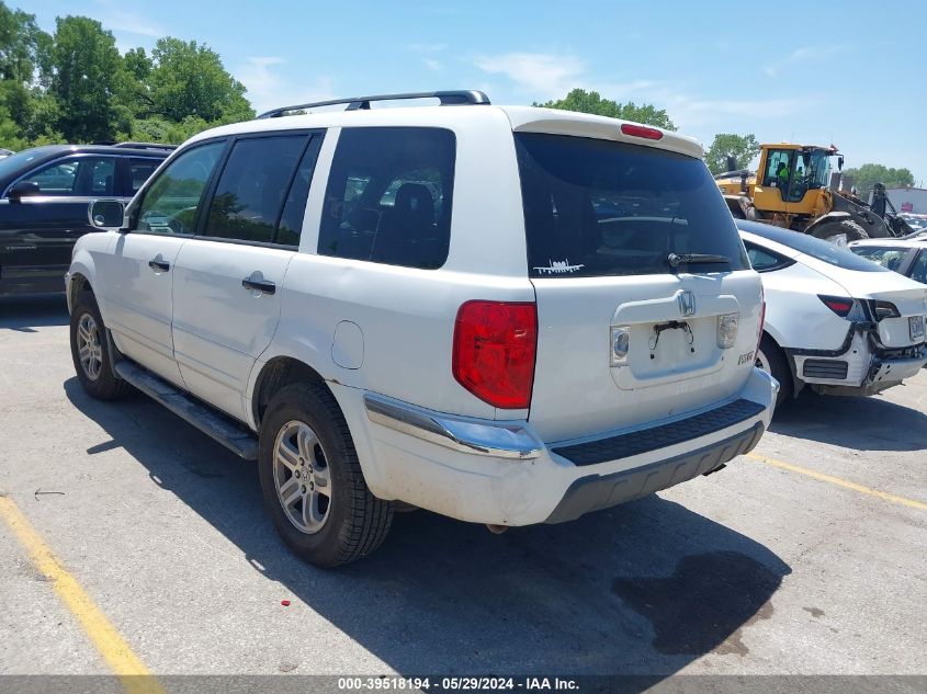 2003 Honda Pilot Ex-L VIN: 2HKYF18633H602995 Lot: 39518194