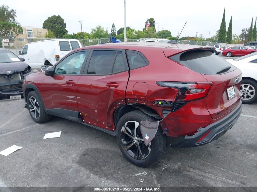 2024 Chevrolet Trax Fwd 1Rs VIN: KL77LGE20RC006172 Lot: 39518219