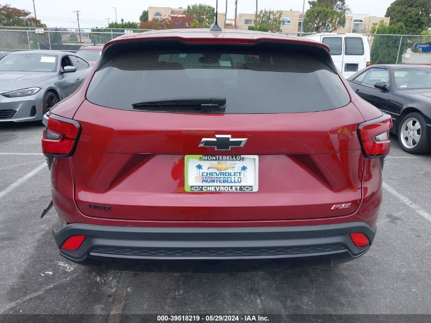2024 Chevrolet Trax Fwd 1Rs VIN: KL77LGE20RC006172 Lot: 39518219