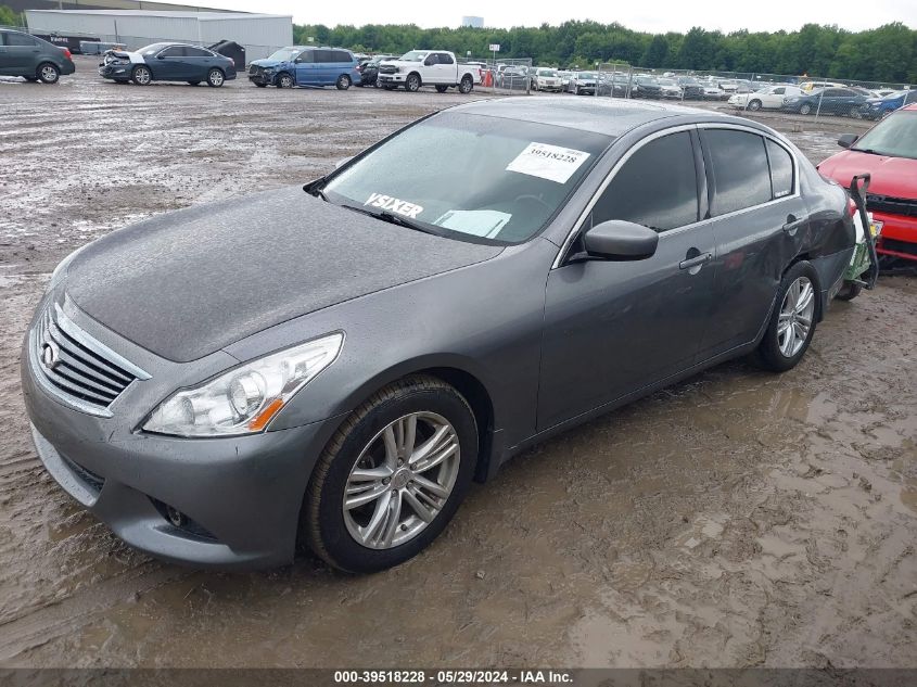 2012 Infiniti G37X VIN: JN1CV6AR2CM679638 Lot: 39518228