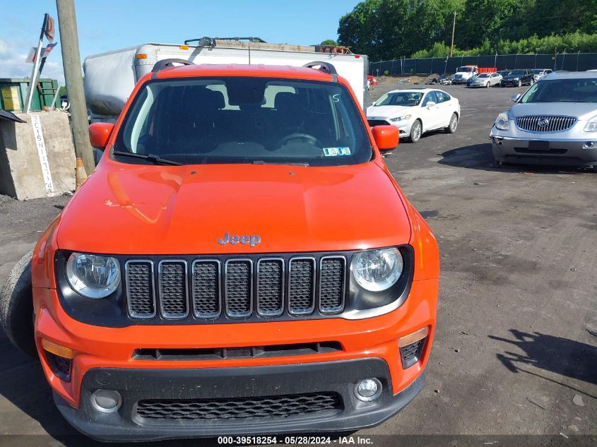 2019 Jeep Renegade Latitude 4X4 VIN: ZACNJBBB0KPK61524 Lot: 39518254