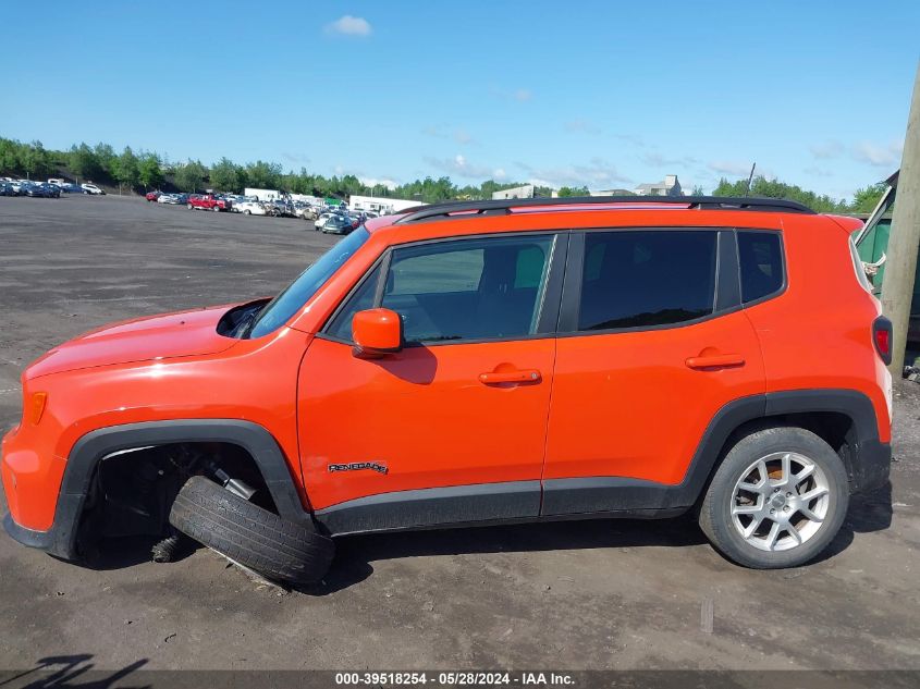 2019 Jeep Renegade Latitude 4X4 VIN: ZACNJBBB0KPK61524 Lot: 39518254