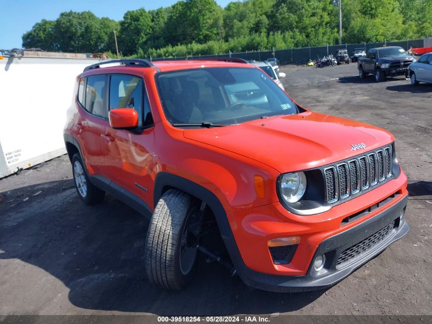 2019 Jeep Renegade Latitude 4X4 VIN: ZACNJBBB0KPK61524 Lot: 39518254