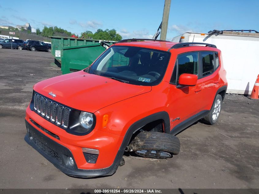 2019 Jeep Renegade Latitude 4X4 VIN: ZACNJBBB0KPK61524 Lot: 39518254