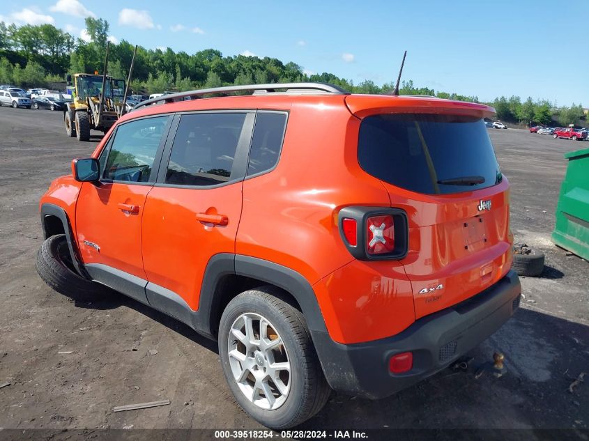 2019 Jeep Renegade Latitude 4X4 VIN: ZACNJBBB0KPK61524 Lot: 39518254