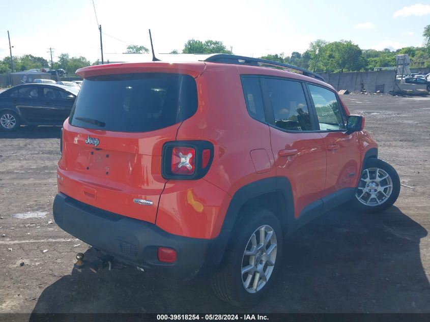 2019 Jeep Renegade Latitude 4X4 VIN: ZACNJBBB0KPK61524 Lot: 39518254