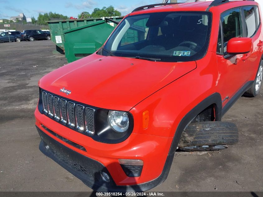 2019 Jeep Renegade Latitude 4X4 VIN: ZACNJBBB0KPK61524 Lot: 39518254