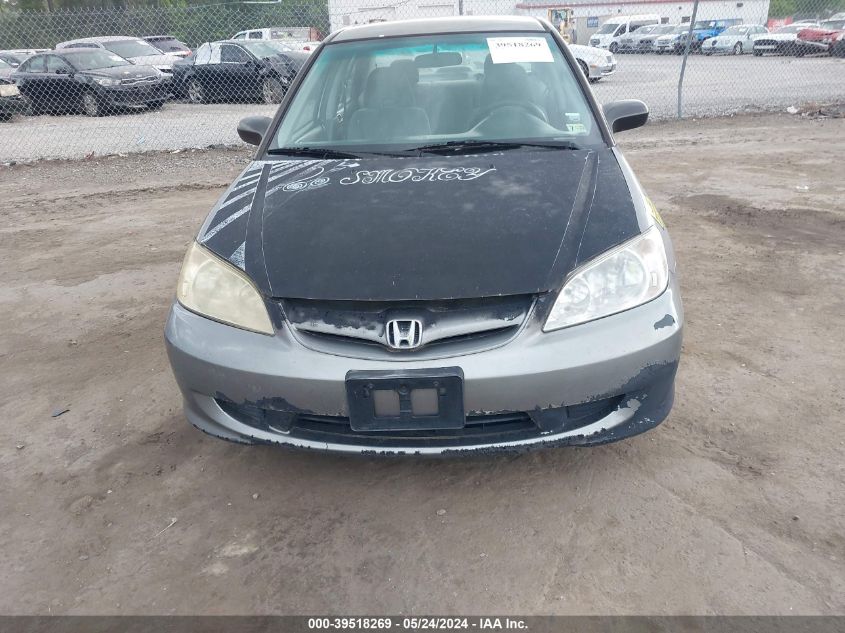 2004 Honda Civic Lx VIN: 1HGES16664L001757 Lot: 39518269