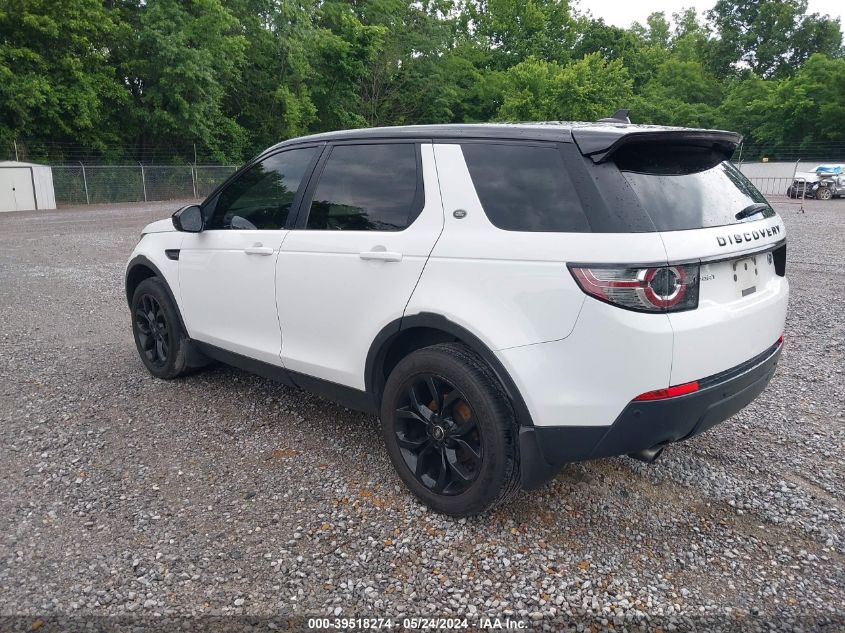 2016 Land Rover Discovery Sport Hse VIN: SALCR2BG4GH580205 Lot: 39518274