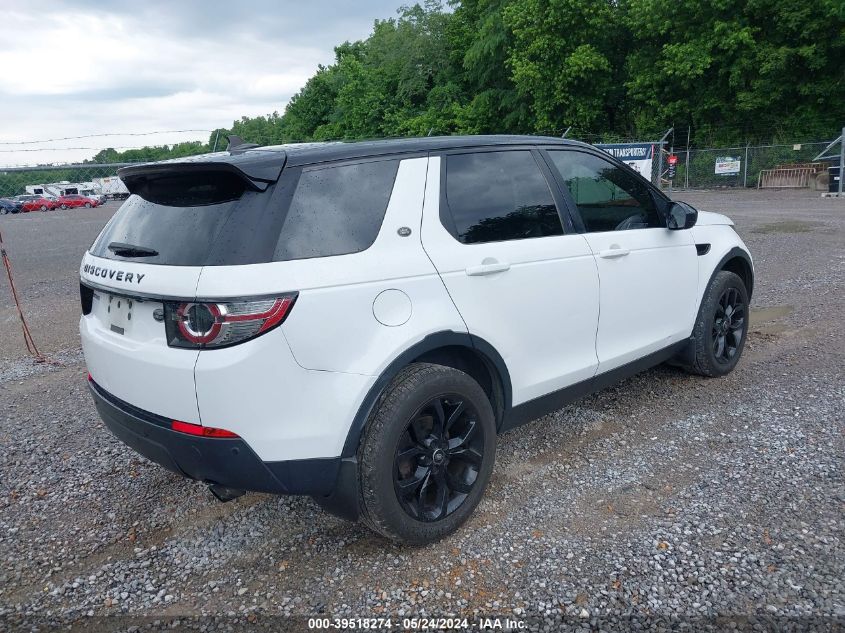 2016 Land Rover Discovery Sport Hse VIN: SALCR2BG4GH580205 Lot: 39518274