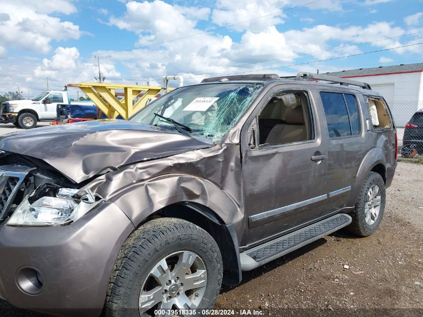 2008 Nissan Pathfinder Le VIN: 5N1AR18BX8C600911 Lot: 39518335