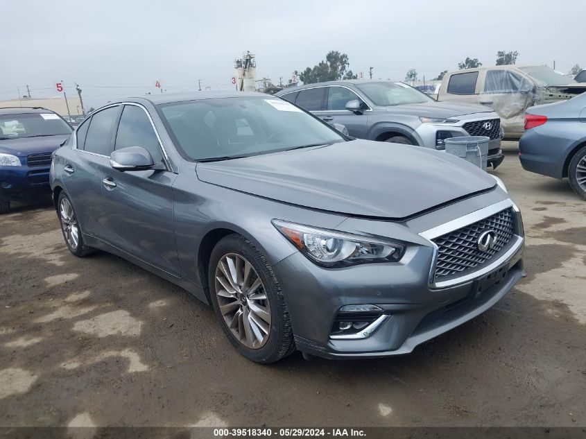 2021 Infiniti Q50 Luxe VIN: JN1EV7BP1MM705448 Lot: 39518340