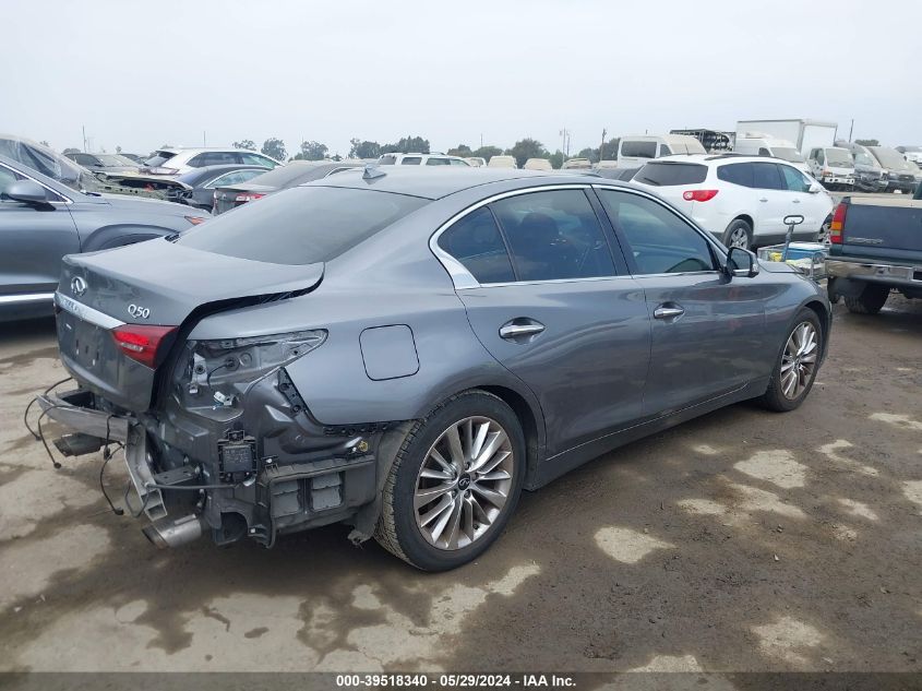 2021 Infiniti Q50 Luxe VIN: JN1EV7BP1MM705448 Lot: 39518340