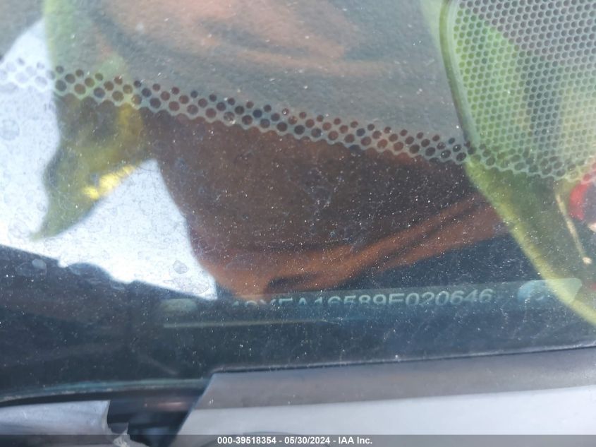 2009 Honda Civic Lx VIN: 19XFA16589E020646 Lot: 39518354