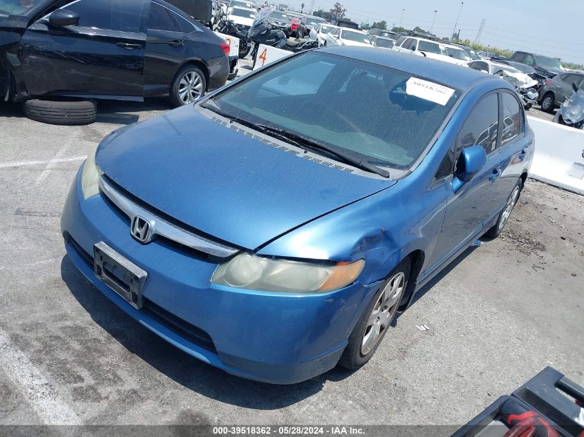 2008 Honda Civic Lx VIN: 1HGFA16538L083452 Lot: 39518362