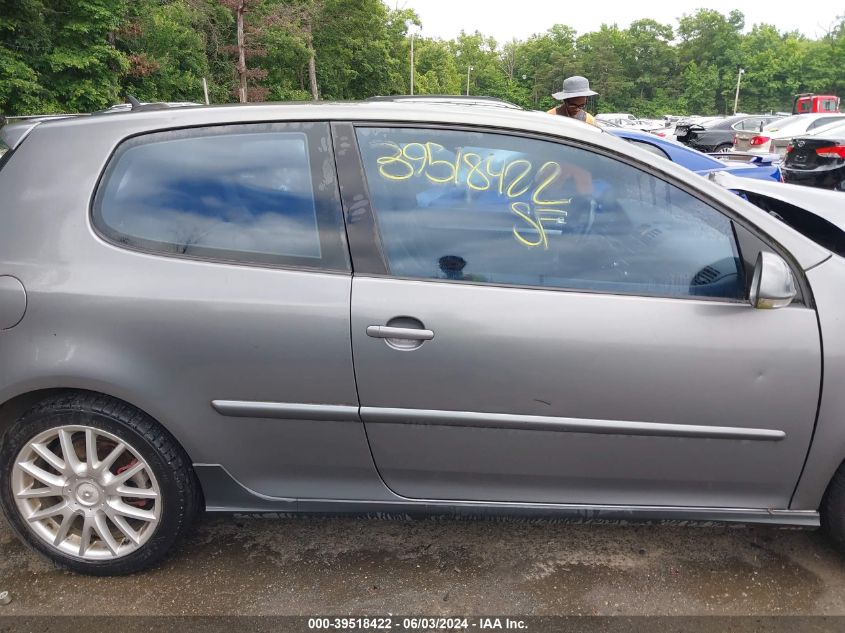 2006 Volkswagen Gti 2-Door VIN: WVWFV71K76W100378 Lot: 39518422