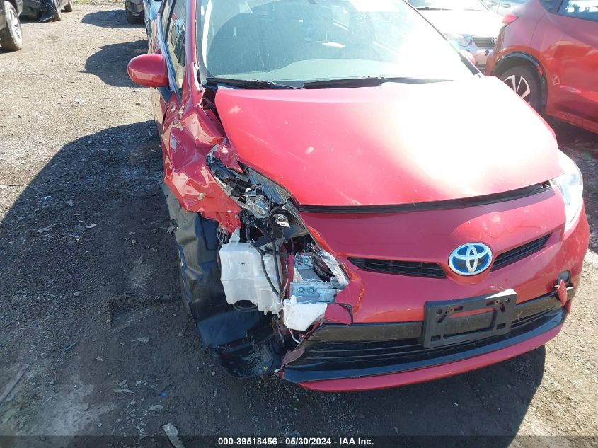 2015 Toyota Prius Four VIN: JTDKN3DUXF1891068 Lot: 39518456