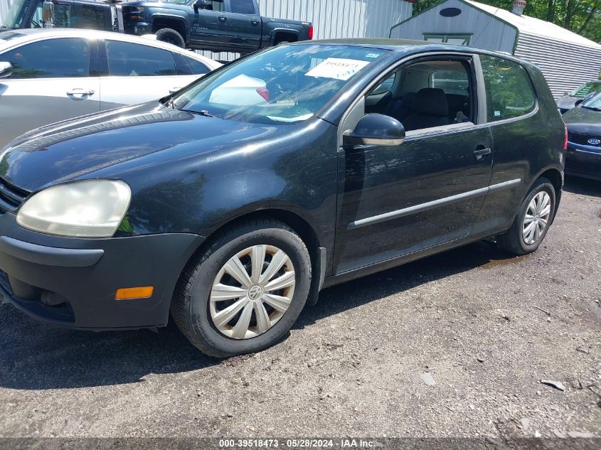 2007 Volkswagen Rabbit 2-Door VIN: WVWBR71K37W099895 Lot: 39518473