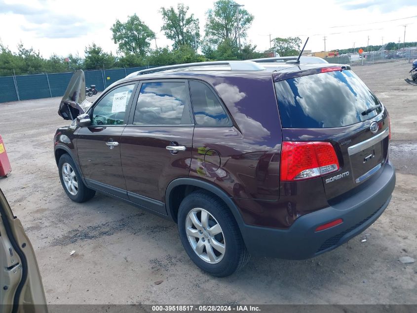2012 Kia Sorento Lx V6 VIN: 5XYKT4A23CG235739 Lot: 39518517