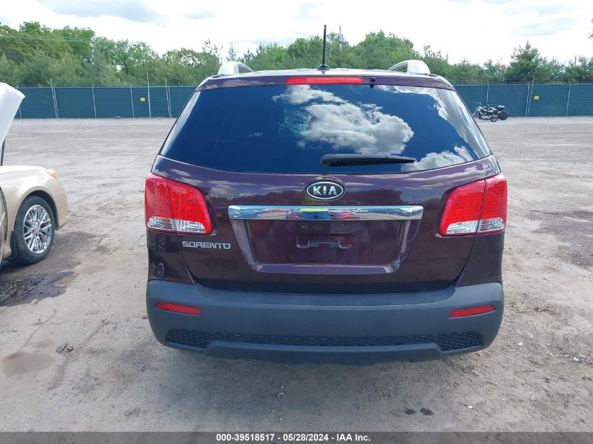 2012 Kia Sorento Lx V6 VIN: 5XYKT4A23CG235739 Lot: 39518517