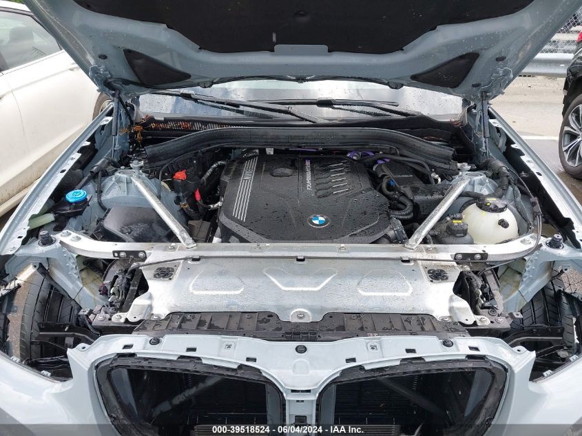 2022 BMW X3 M40I VIN: 5UX83DP01N9M78260 Lot: 39518524