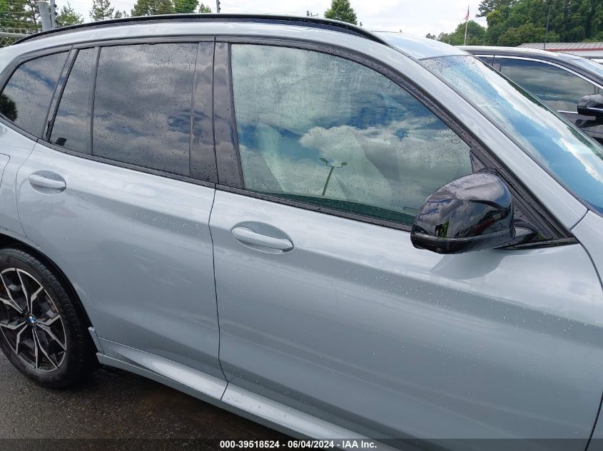 2022 BMW X3 M40I VIN: 5UX83DP01N9M78260 Lot: 39518524